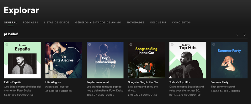 Illustration for article titled Por qué demonios apareció una foto de Drake en cada una de las listas principales de Spotify